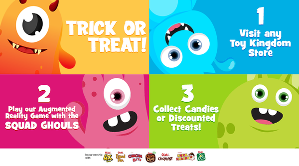 Play Squad Ghouls and Collect treats & vouchers!