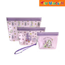 Zippies Lab Disney Princess Rapunzel 3 pcs Dream It Standup Pouch Set (with Detachable Strap)