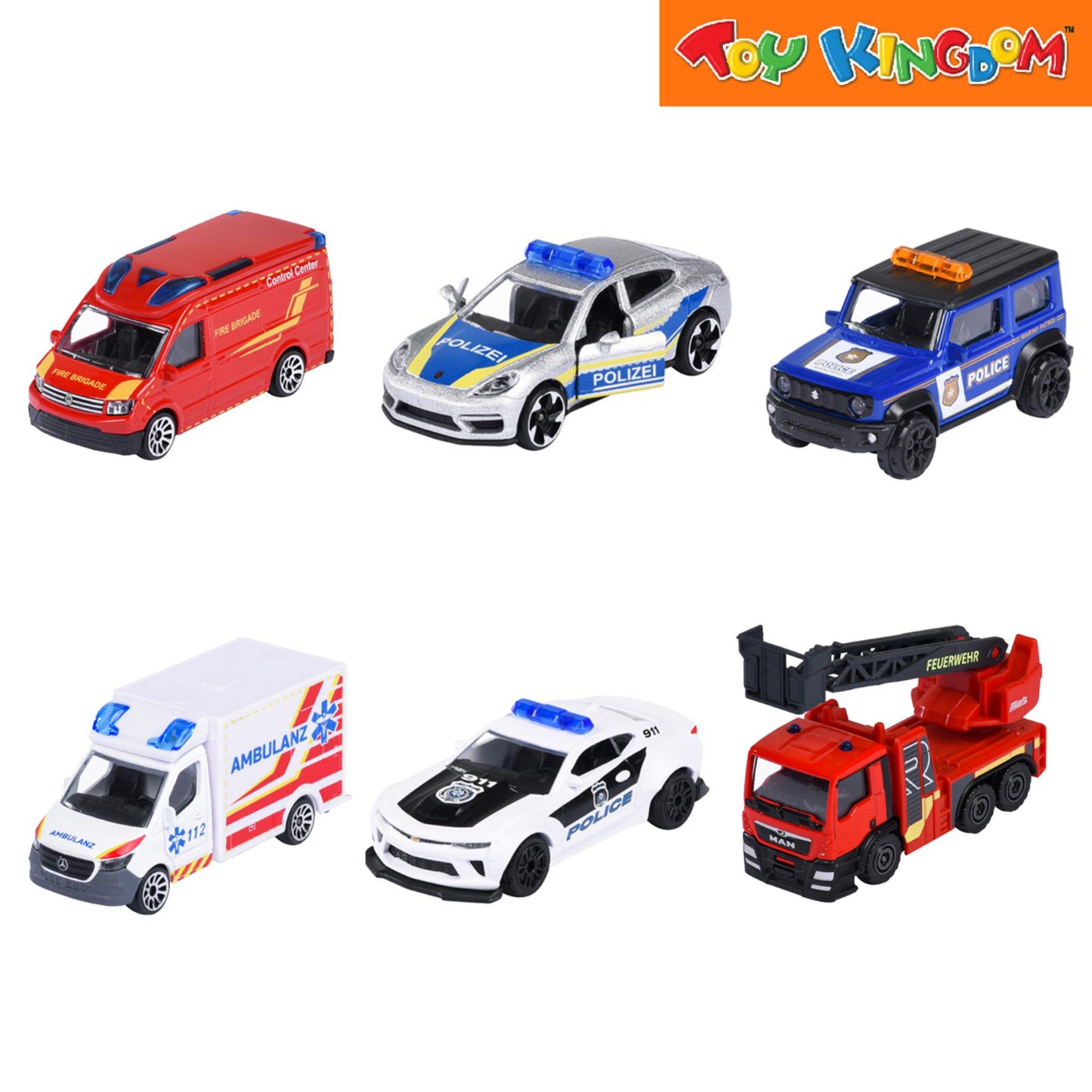 Voiture De Police Kia Majorette Rescue World - Modèle Rare Récent 2024