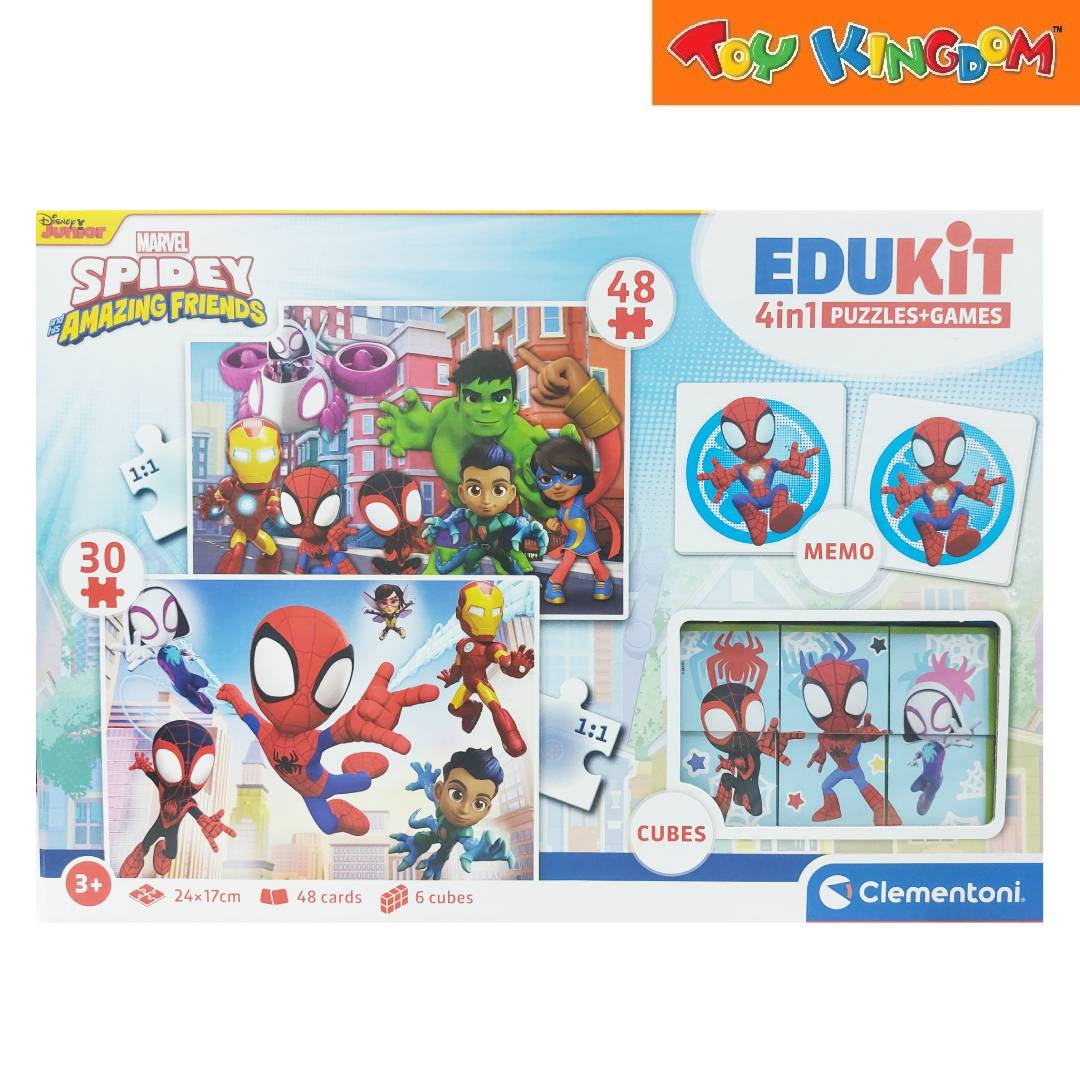 Clementoni Disney Junior Marvel Spidey Amazing Friends Edukit 4in1