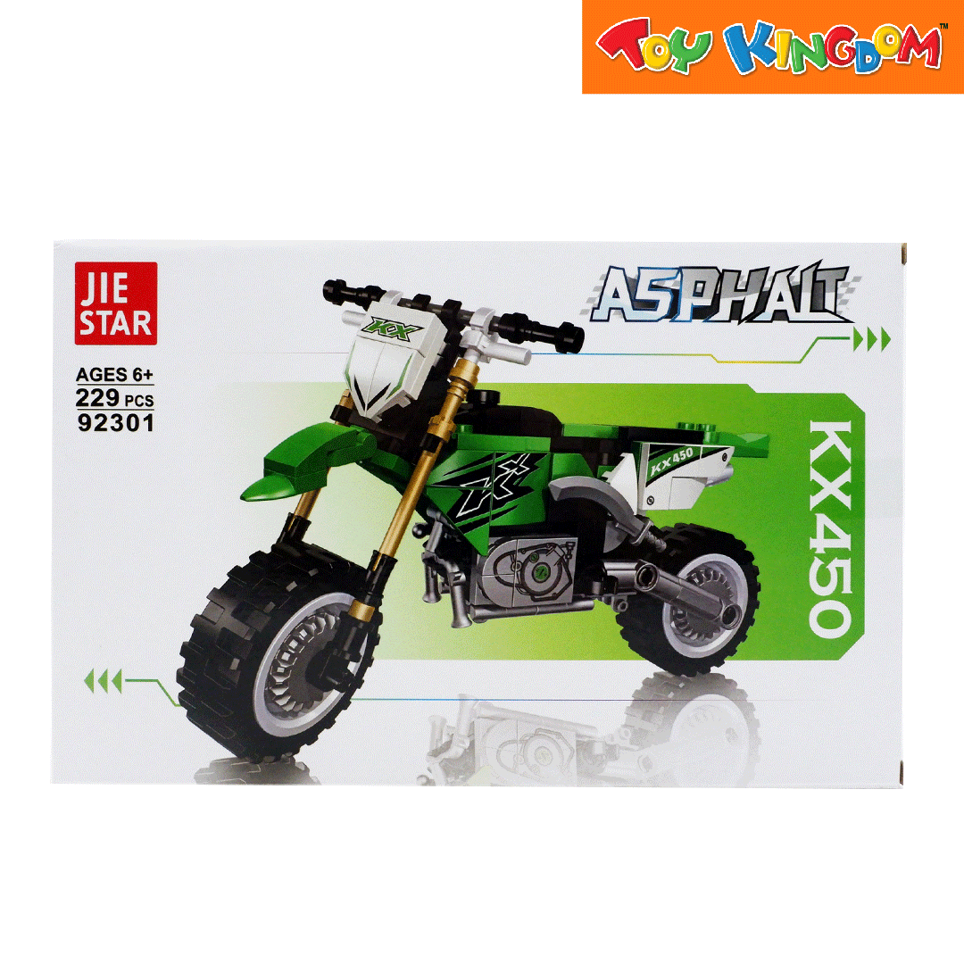 Jie Star Blocks Asphalt KX450 229 Pcs Building Set – Toy Kingdom