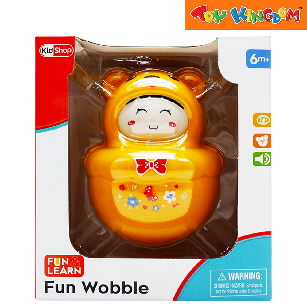 KidShop Fun n Learn Orange Fun Wooble Toy Kingdom