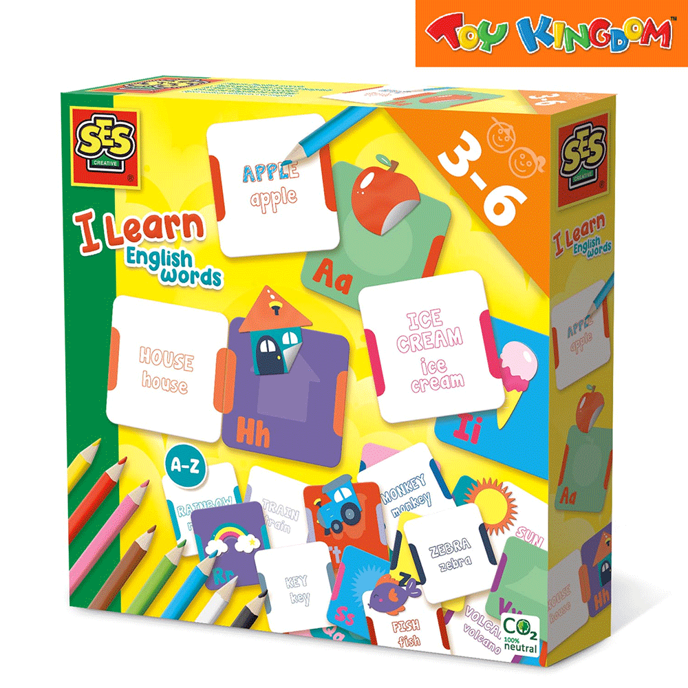 SES Creative I Learn English Words Playset Toy Kingdom