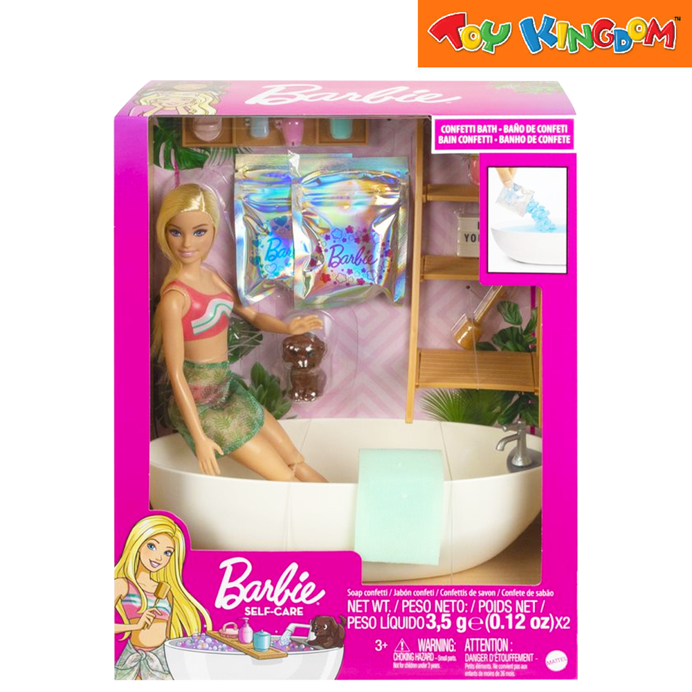 Bath Tub Barbie Takes A Bath Barbie Fab Welness Confetti Bath