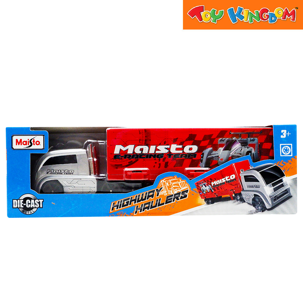 Maisto Highway Haulers E Racing Term Red Gray Die cast