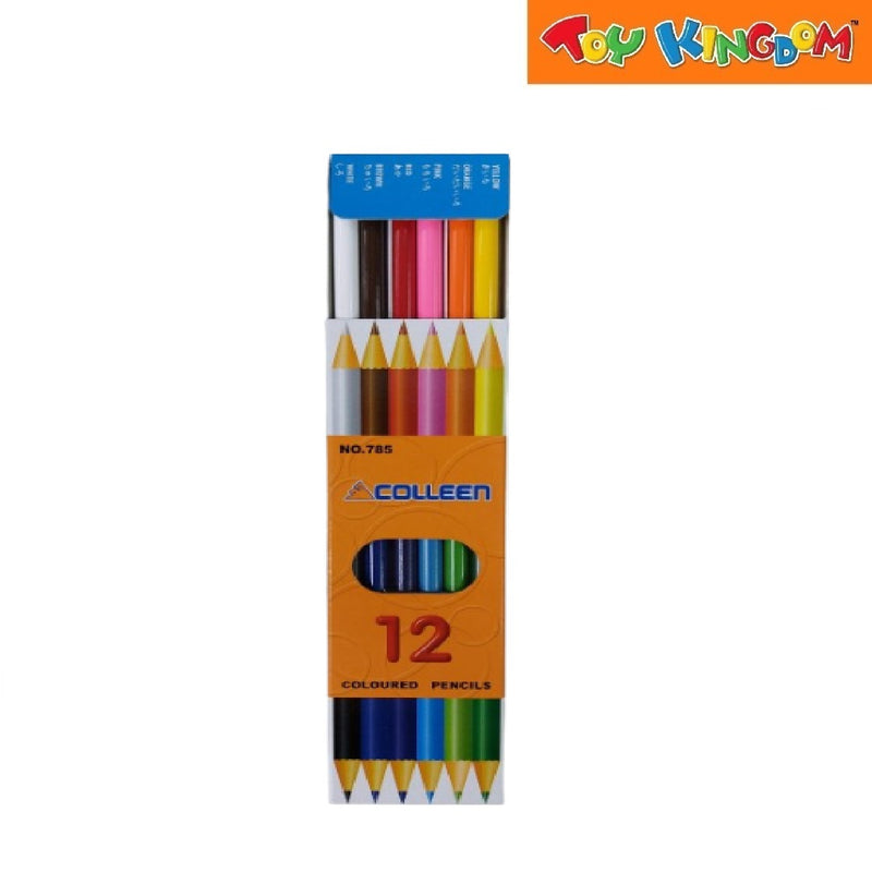 Colleen 12 Colored Pencils Dual Tip Round