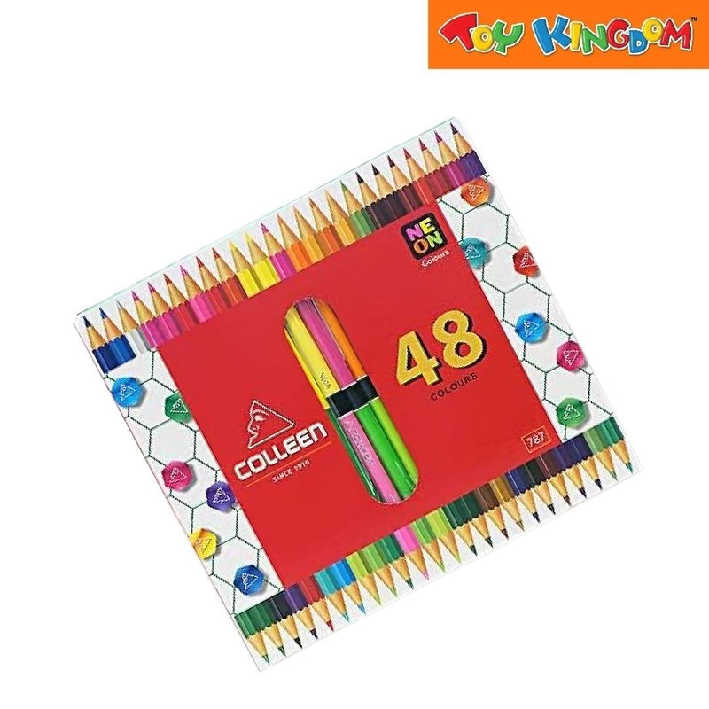 Colleen 48 Colored Pencils Dual Tip Hexagon