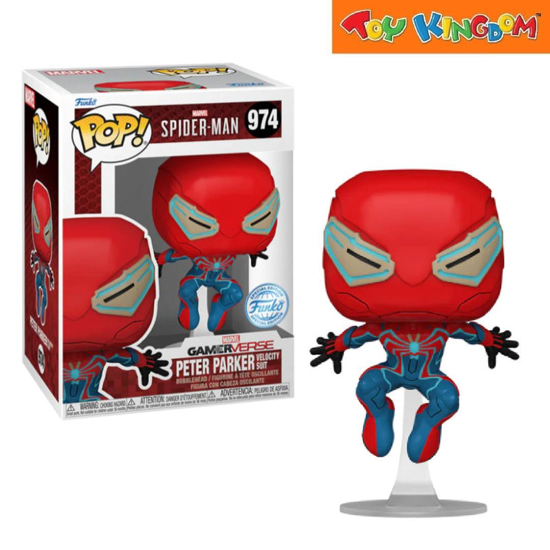 Funko Pop! Marvel Spider-Man 2 Peter Parker Velocity Suit Action Figure