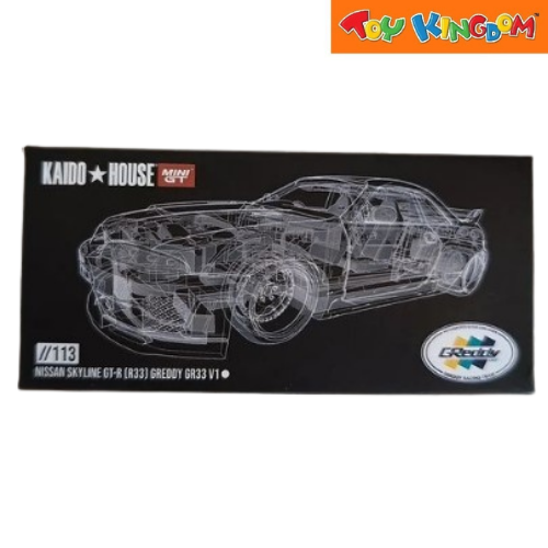 Mini GT No.113 Kaido House Nissan Skyline GT-R (R33) Greddy GR33 V1 Di Mini GT No.113 Kaido House Nissan Skyline GT-R (R33) Greddy GR33 V1 Di