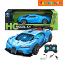 HC Model RC 4 Function Blue Car