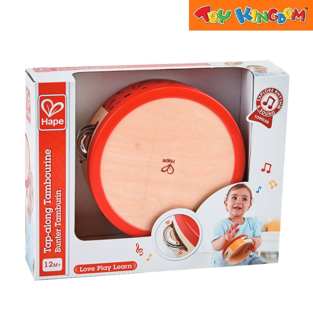 Hape Love Play Learn Tap Along Tambourine Toy Kingdom