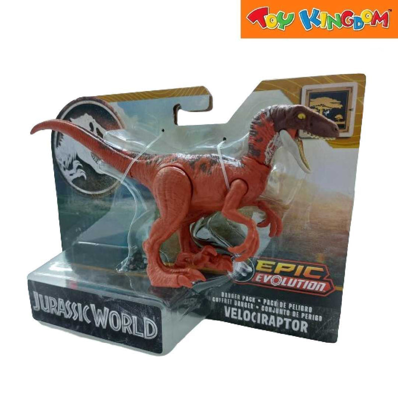 Jurassic World Epic Evolution Danger Pack Velociraptor Action Figures