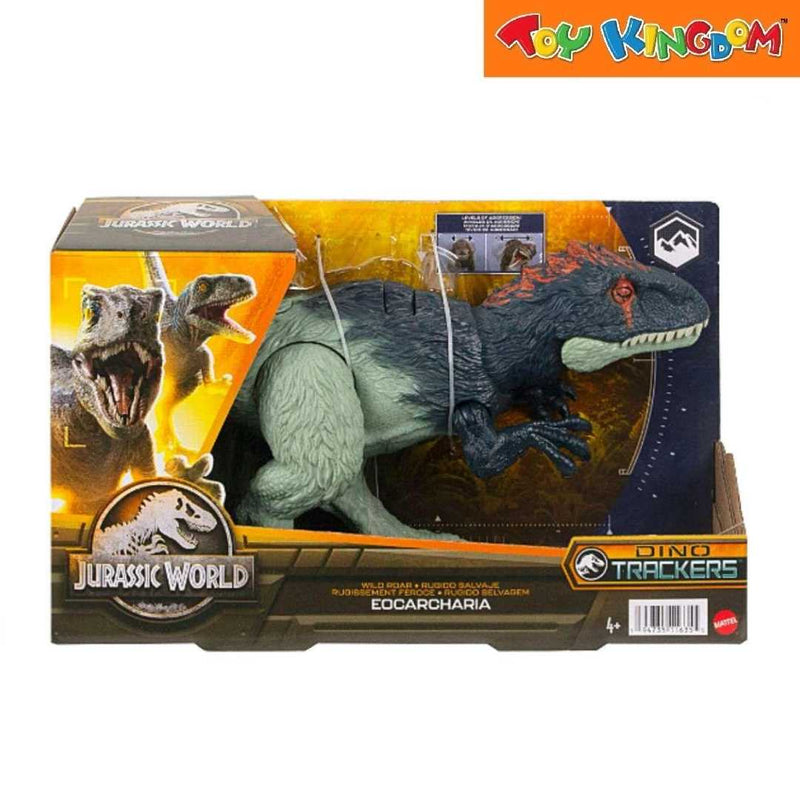 Jurassic World Dino Trackers Wild Roar Eocarcharia Action Figures