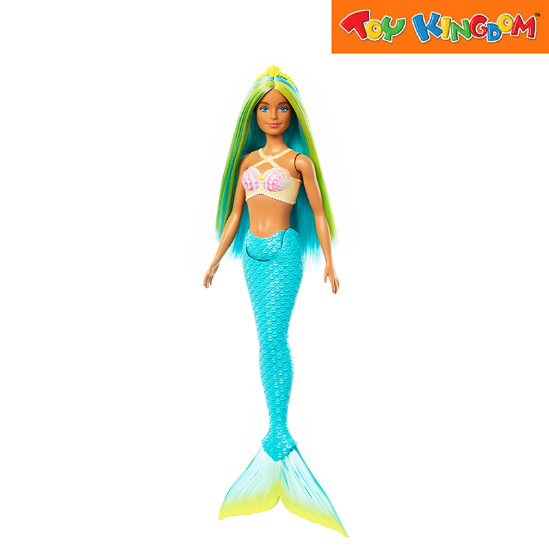 Barbie Blue Tails Fairytale Mermaid Doll With Colorful Hair