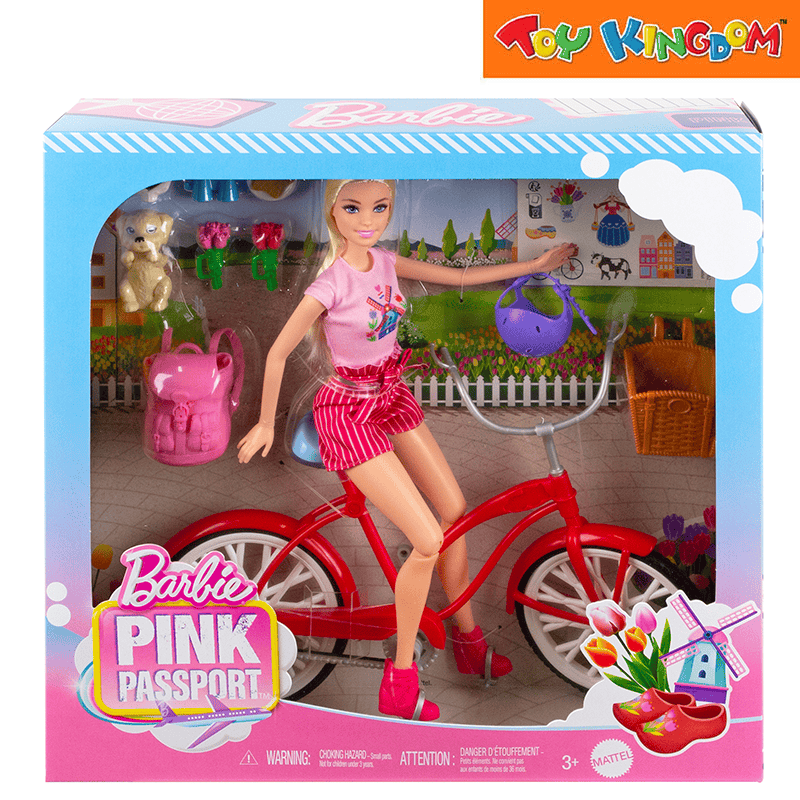 Barbie bike with dog best sale