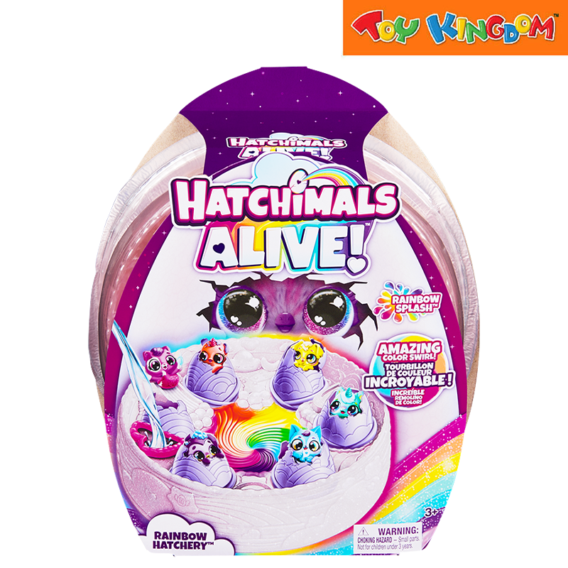 Hatchimals Alive Rainbow Hatchery Amazing Color Swirl Mini Figures