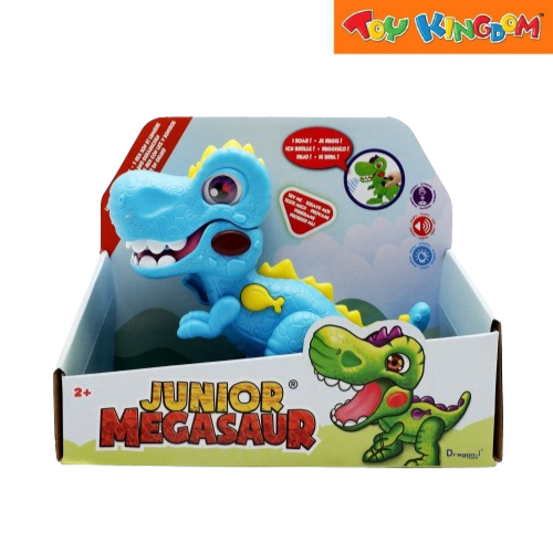 Dragon-I Junior Megasaur T-rex With Light Sounds Blue Dinosaur