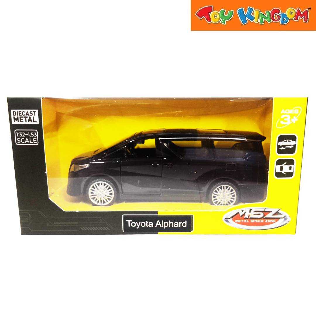 Metal Speed Zone Toyota Alphard Black Die-cast | Toy Kingdom