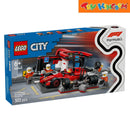 Lego City F1 Pit Stop & Pit Crew With Ferrari Car 322pcs Building Blocks