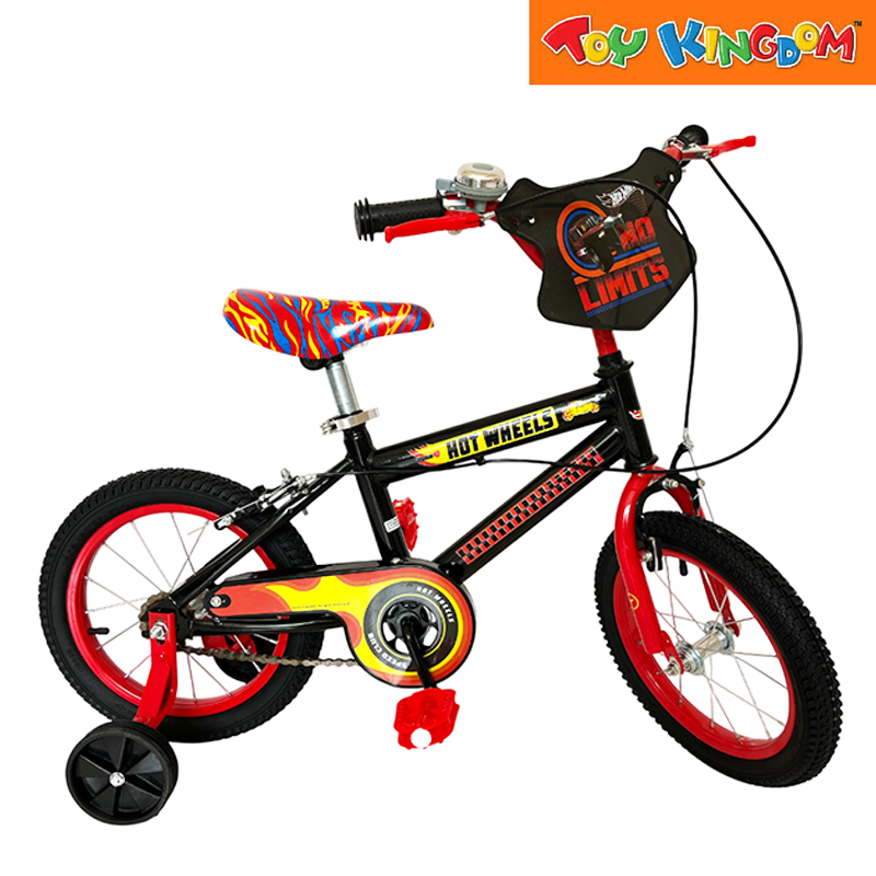 hot wheels kinderfahrrad Hot Wheels 14 inch Bike with Training Wheels – Toy Kingdom