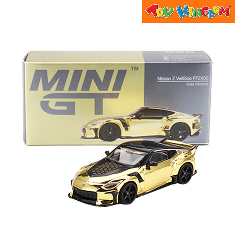 Mini GT Nissan Z VeilSide FZ400 Gold Chrome | Toy Kingdom Mini GT Nissan Z VeilSide FZ400 Gold Chrome | Toy Kingdom
