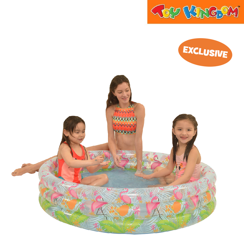 Jilong Exclusive Flamingo 3-ring 47 x 10 inch Inflatable Swimming Pool
