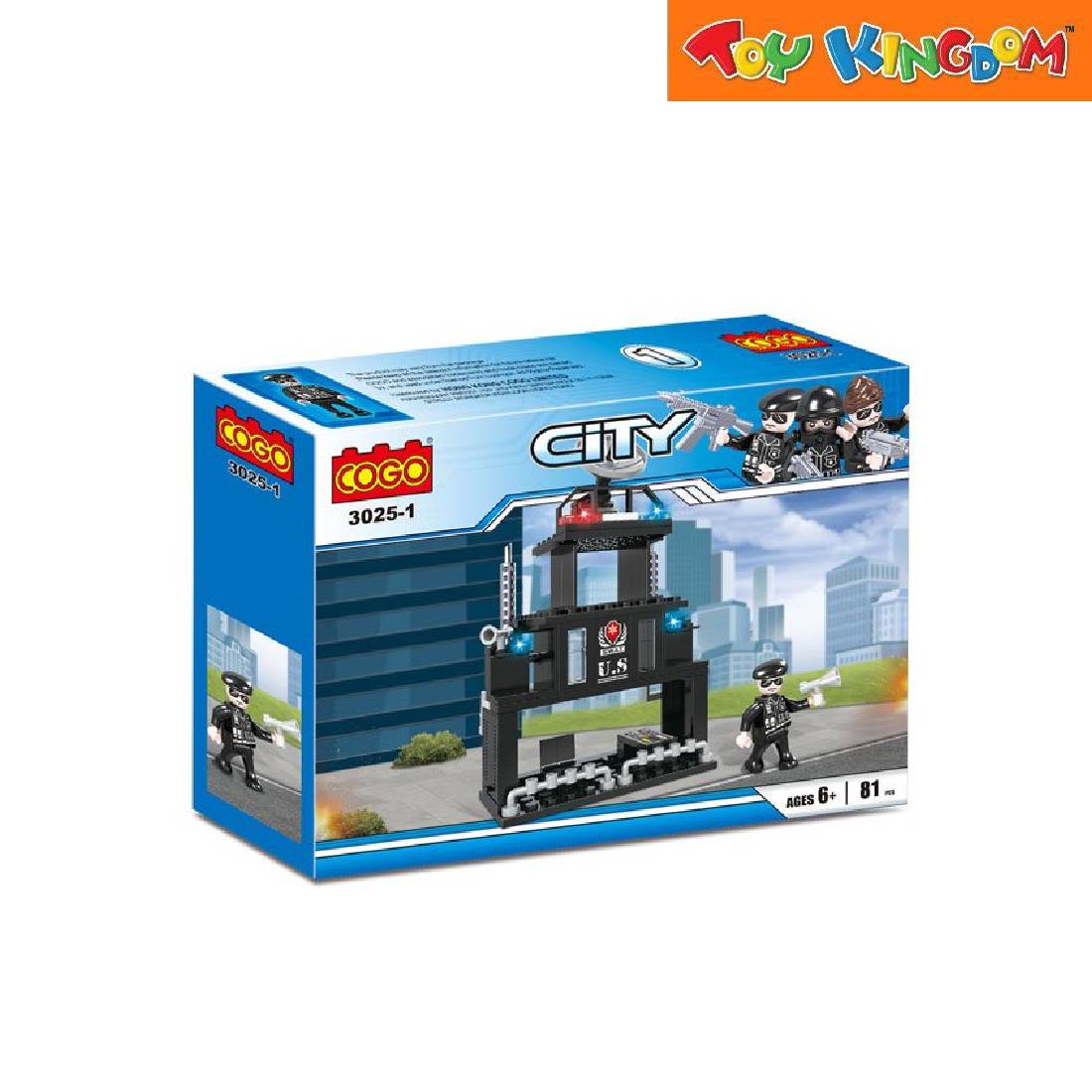 Cogo City Police Station 81 Building Blocks Toy Kingdom