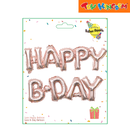 Happy B-Day Foil Balloon Set