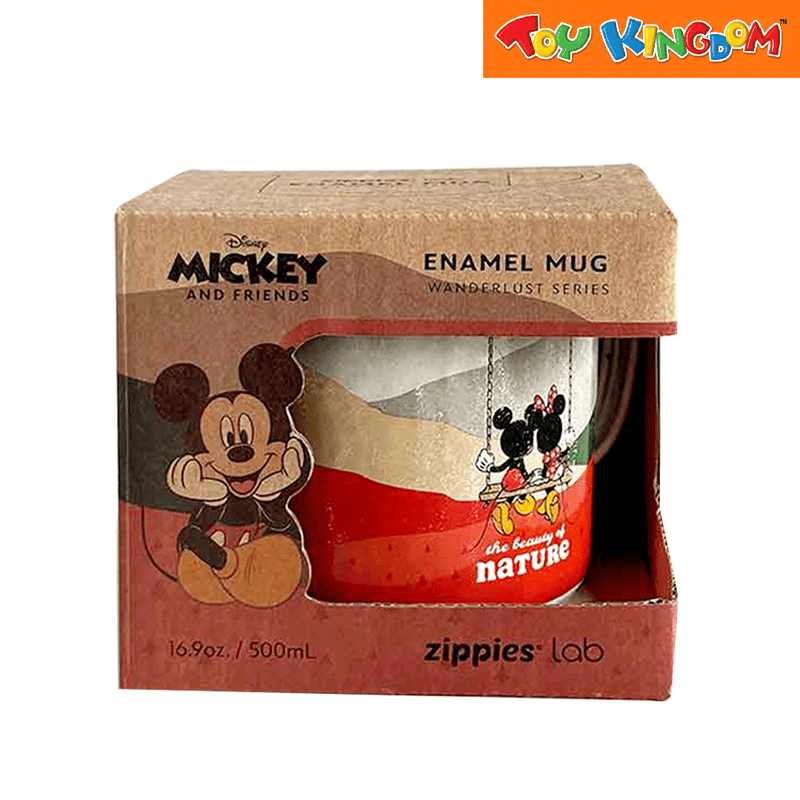 Zippies Lab Disney Mickey and Friends Wanderlust Series The Beauty of Nature 500 ml Enamel Mugs