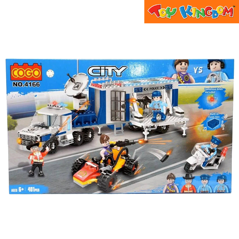 Cogo City Police Building Blocks Toy Kingdom