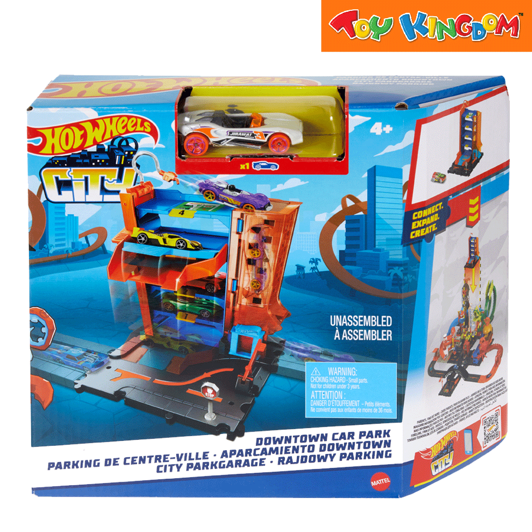 Hot Wheels City Downtown Car Park Vehicle Playset Toy Kingdom