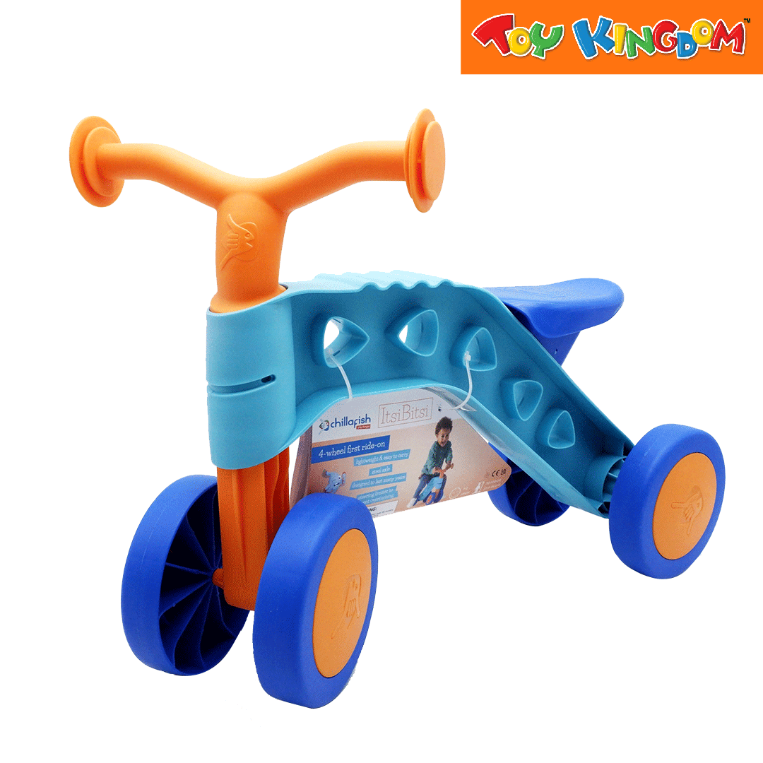 Chillafish ItsiBitsi 4 Wheel First Ride On Orange and Blue Balance