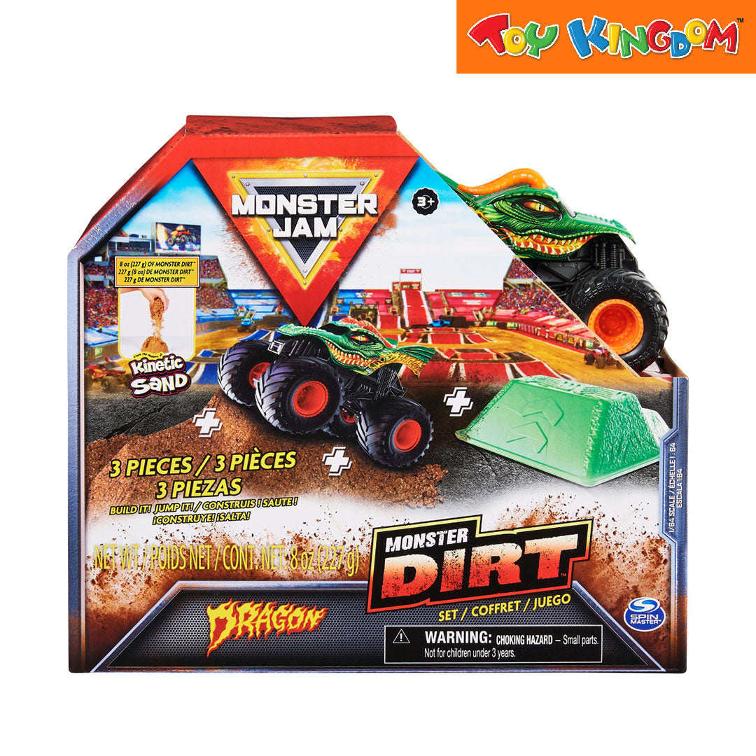Monster Jam Monster Dirt Dragon 1 64 Scale Vehicle Playset
