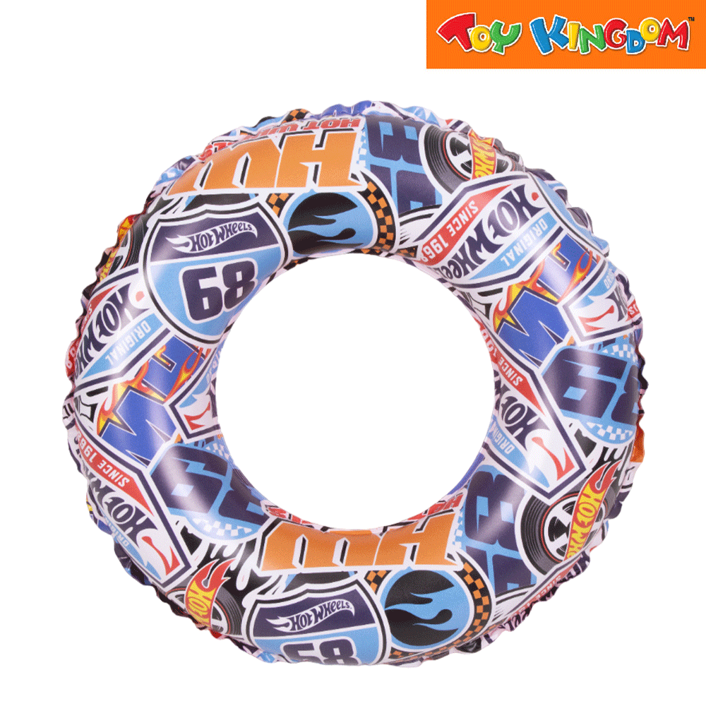 Hot Wheels 24 inch Inflatable Swim Ring Toy Kingdom