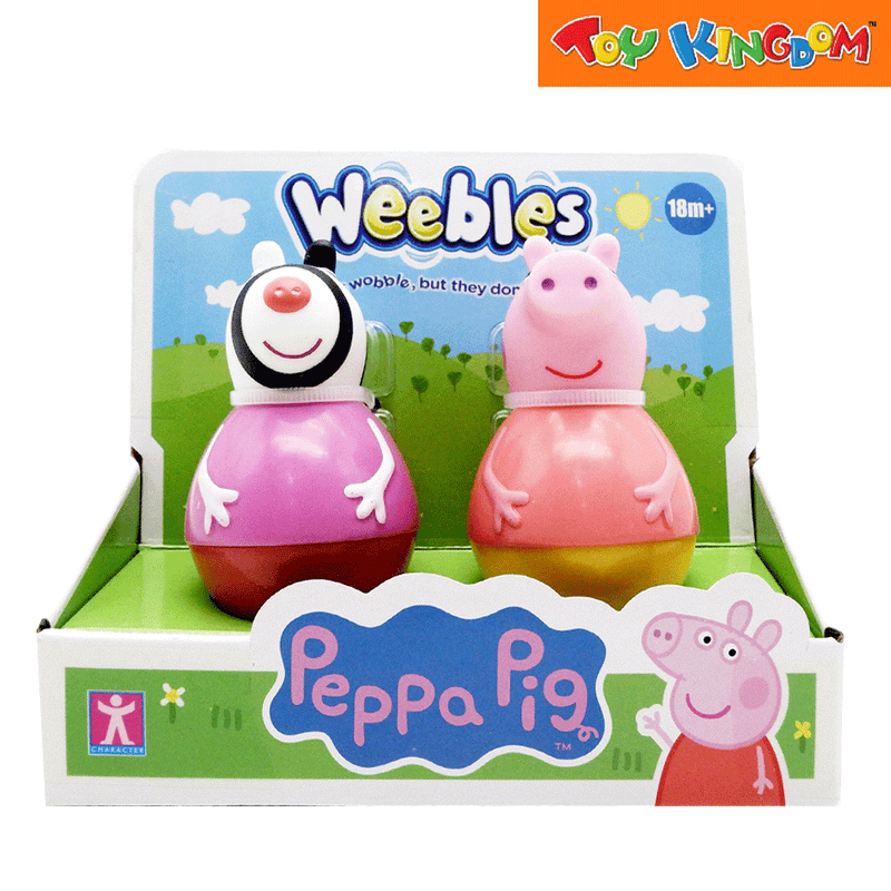 Weebles Peppa Pig Zoe Zebra and Peppa Pig 2 Pack Figures