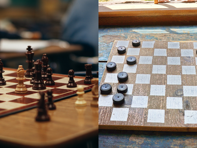 Clash of the Classics: Chess vs Checkers Board Game
