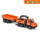 Majorette Trailer Mercedes Benz Zetros Dump with Crane Die-cast Vehicle