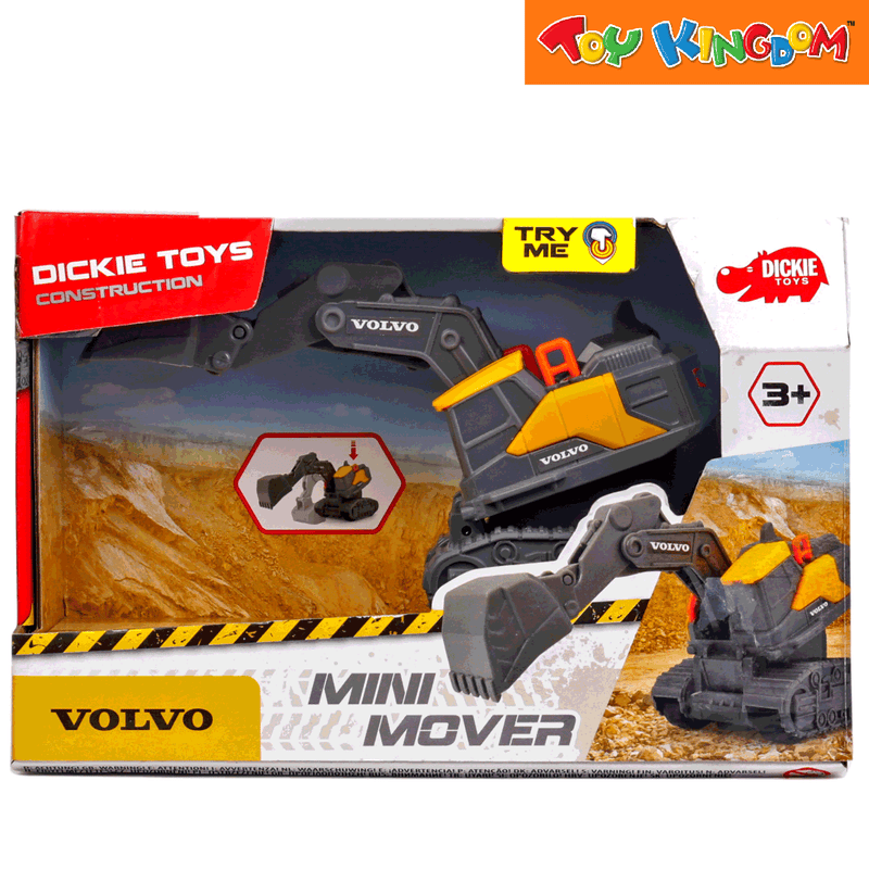 Dickie Toys Construction Volvo Mini Mover Backhoe Vehicle
