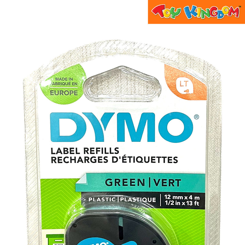 Dymo LetraTag Green Tape Plastic Label