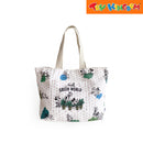 Zippies Lab Mickey Hello Green World Multi-pocket Grocery Tote