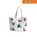 Zippies Lab Mickey Hello Green World Multi-pocket Grocery Tote