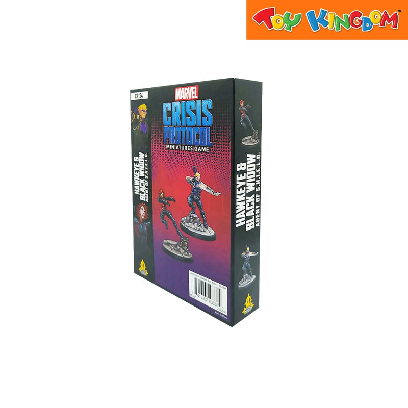 Marvel CP 24 Crisis Protocol Hawkeye and Black Widow Agent of S.H.I.E.L.D Character Pack