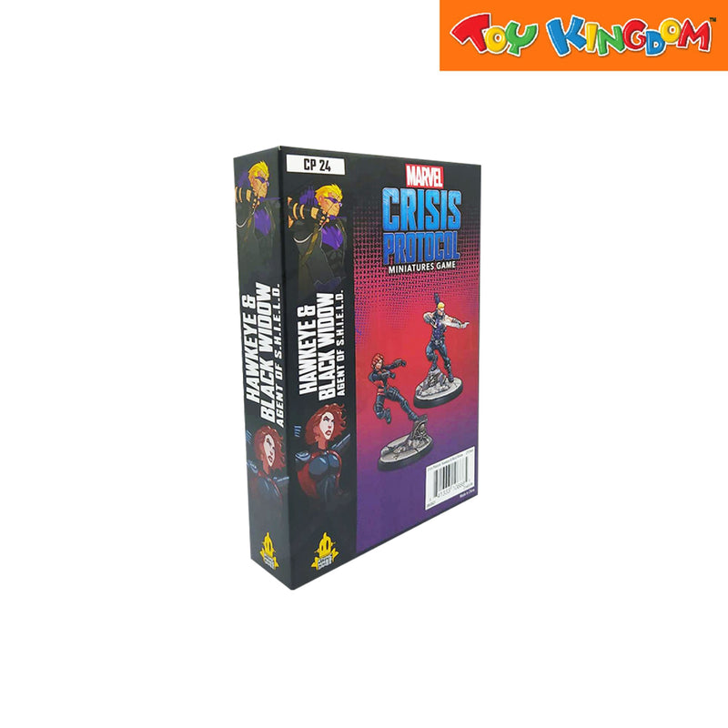 Marvel CP 24 Crisis Protocol Hawkeye and Black Widow Agent of S.H.I.E.L.D Character Pack