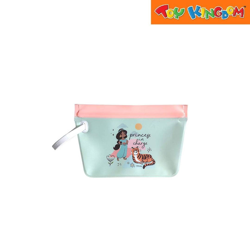 Zippies Lab Disney Princess Charmers Standup Bag with Wristlet Jasmine Medium Pouch Bag
