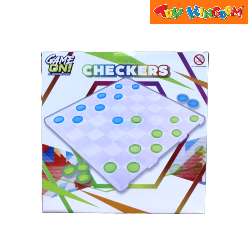 Game On! Checkers Acrylic Board Game