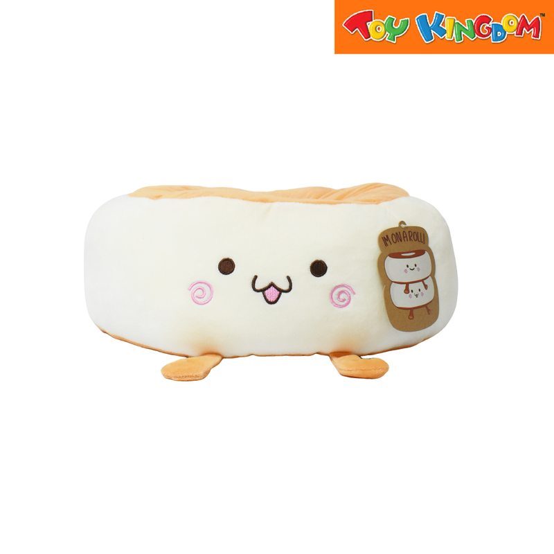 Bread Roll Happy Face Cushion Plush