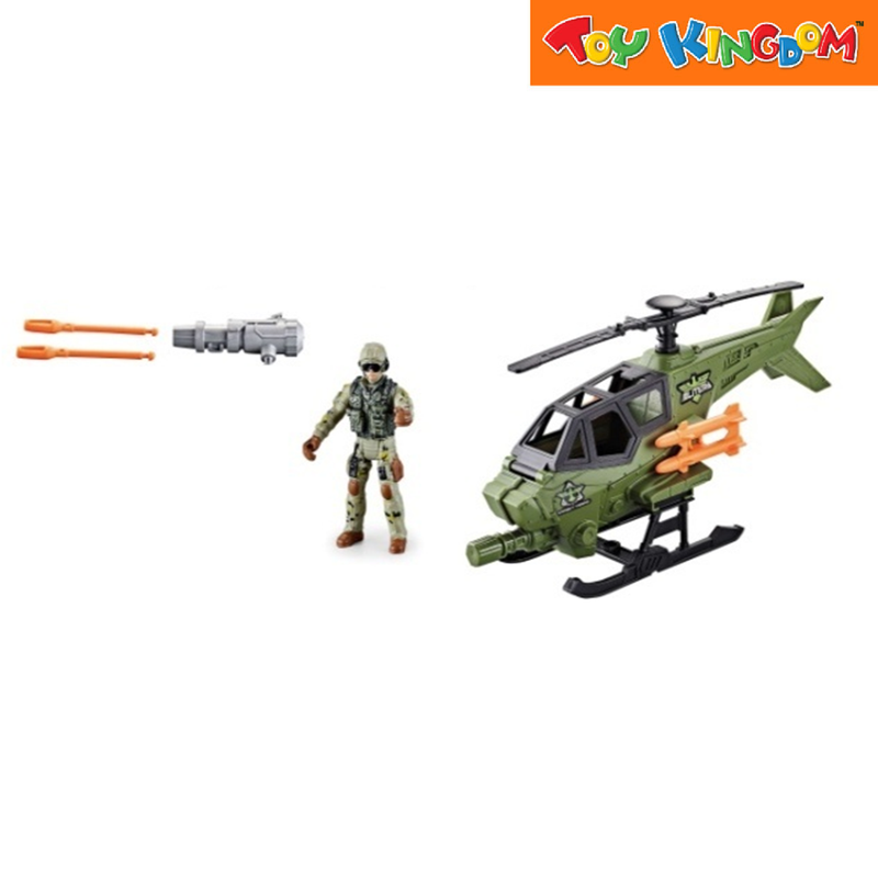 Special Forces Military Helicopter Playset