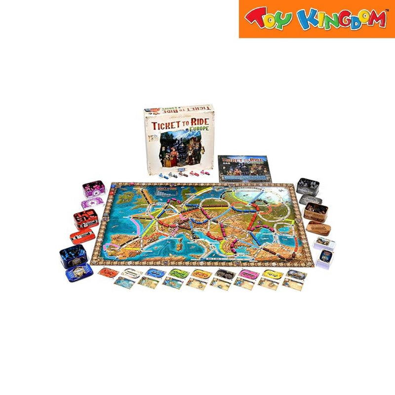 Asmodee Days of Wonder Ticket to Ride Europe 15th Anniversary Edition
