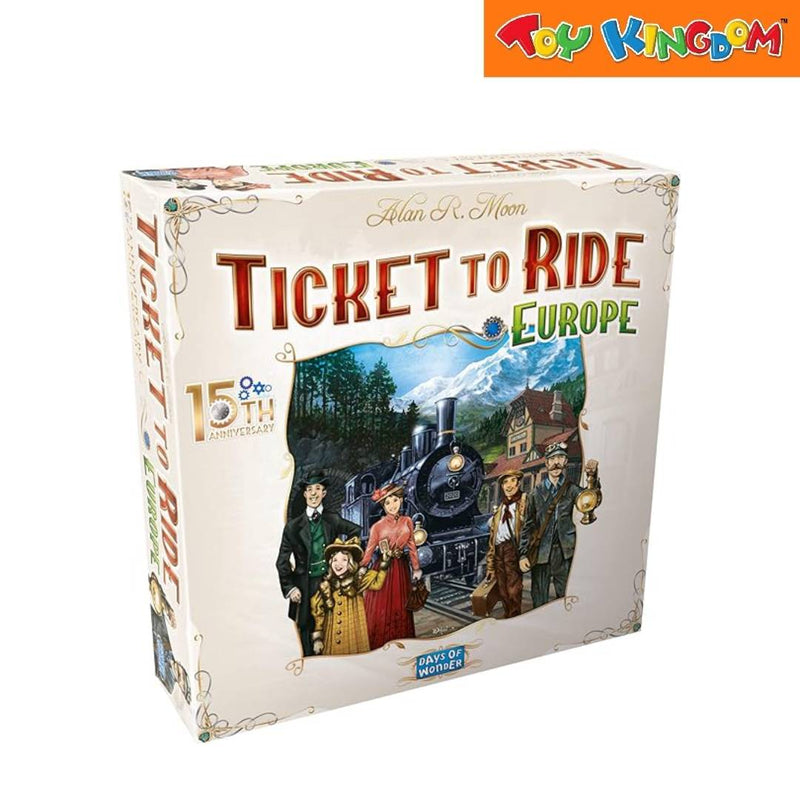 Asmodee Days of Wonder Ticket to Ride Europe 15th Anniversary Edition