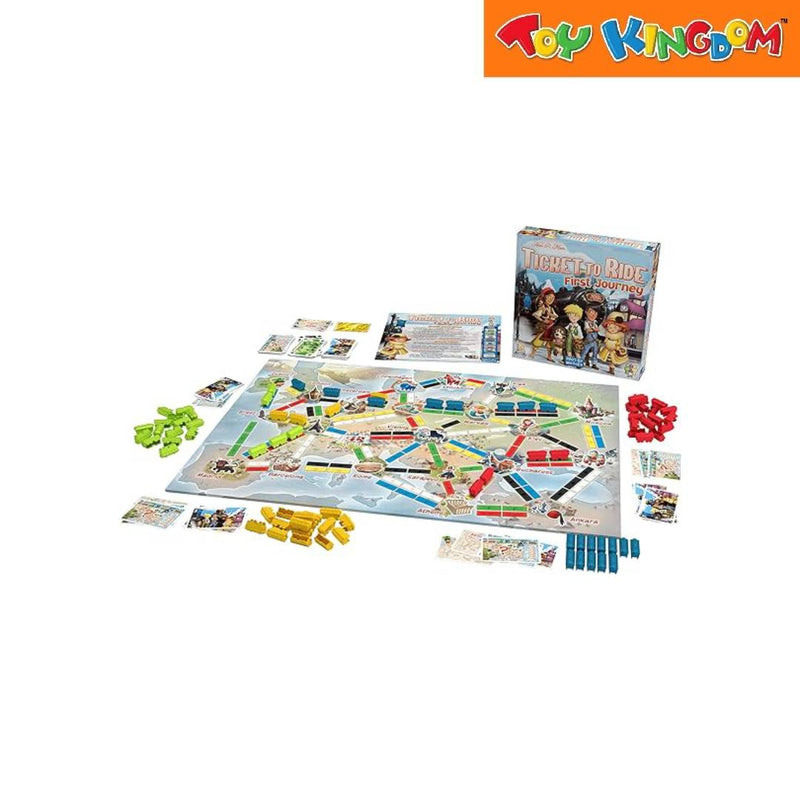 Asmodee Days of Wonder Ticket to Ride First Journey Europe